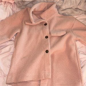 Pink winter coat